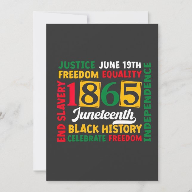 Save The Date Justice 19 juin Liberté Égalité 1865 (Devant)