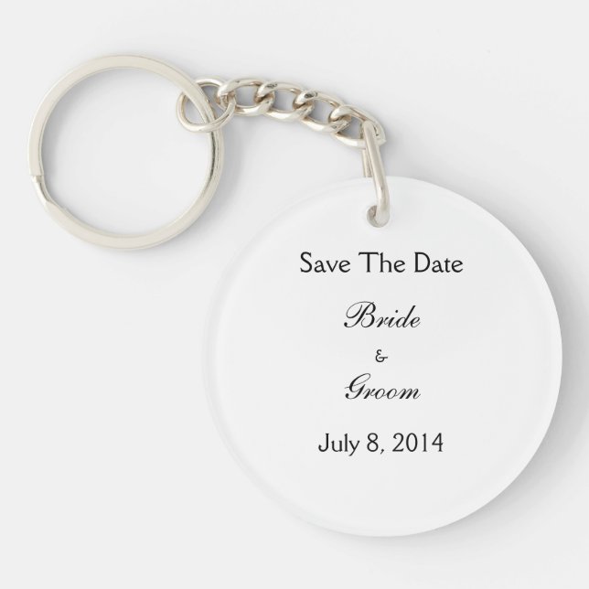 Save The Date Keychain (Front)