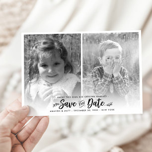 Save the Date, Kids Getting Married, Photo Date