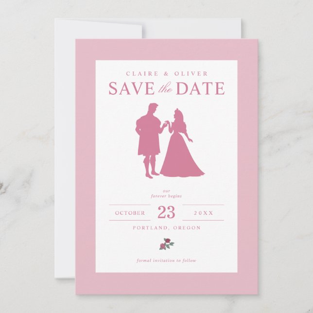 Save The Date La beauté dormante de Disney | Enregistrer la date (Devant)