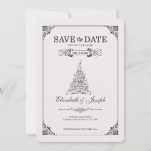 Save The Date La beauté et la bête Fairy Tale - Enregistrer la