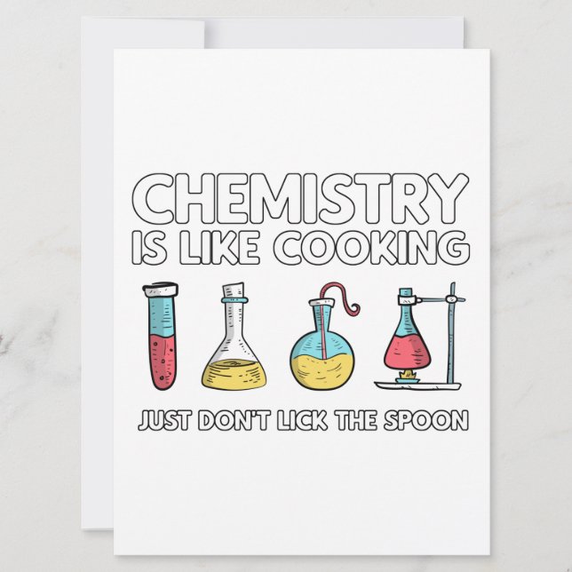 Save The Date La chimie est comme la Cuisine (Devant)