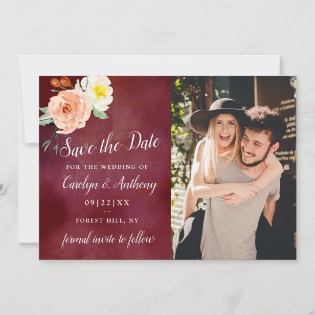 Save The Date La Collection Mariage Romance In Bloom (Devant)