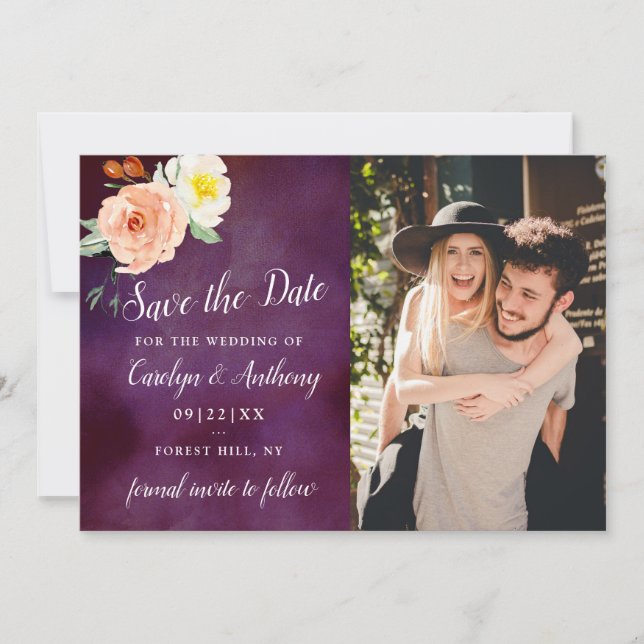 Save The Date La Collection Mariage Romance In Bloom (Devant)