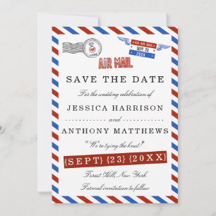 Save The Date La collection moderne de Mariages Airmail