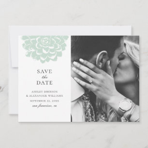 Save The Date La menthe est succulente. Mariage moderne cactus. 