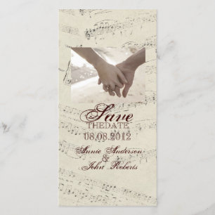 Save The Date La musique romantique moderne note le mariage de