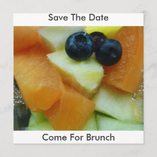 Save The Date La salade de fruits, font gagner la date, viennent