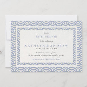 Save The Date La Seigaiha Japonaise Sauver La Date Sans Photo