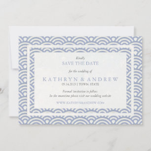 Save The Date La Seigaiha Japonaise Sauver La Date Sans Photo