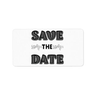 Save the Date Label