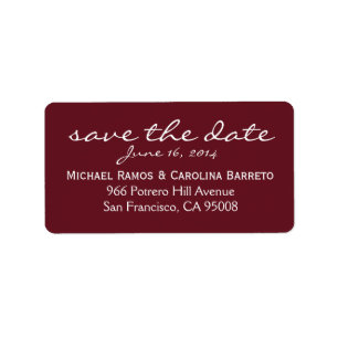 Save the Date Labels - Wine