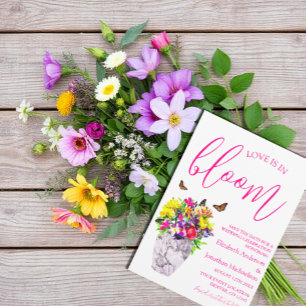 Save The Date L'amour dans la floraison Mariage