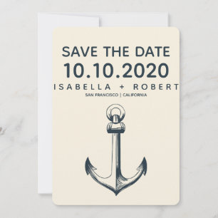 Save The Date L'Ancre bleue   Mariage Enregistrer la date