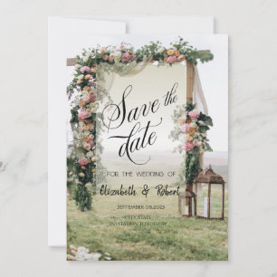 Save The Date Lanterne de tonnelle de mariage Enregistrer la dat