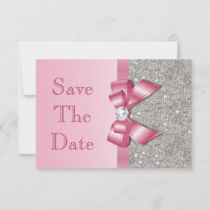 Save The Date L'arc et les diamants roses de Faux font gagner la
