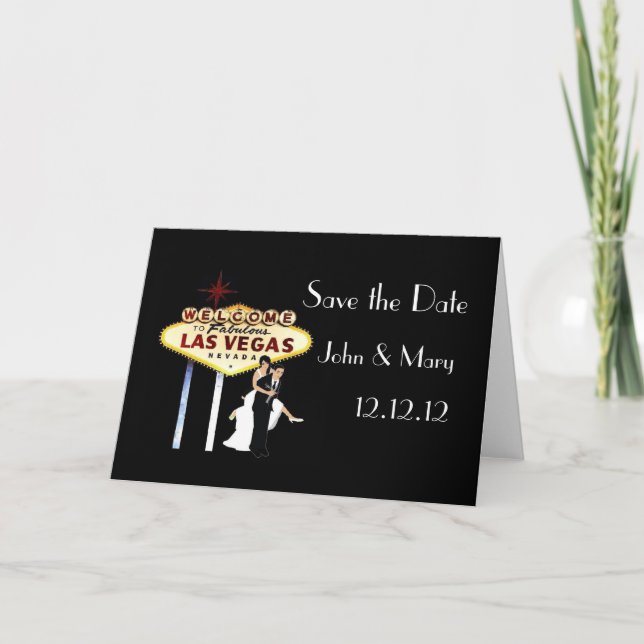 Save the Date Las Vegas Card (Front)