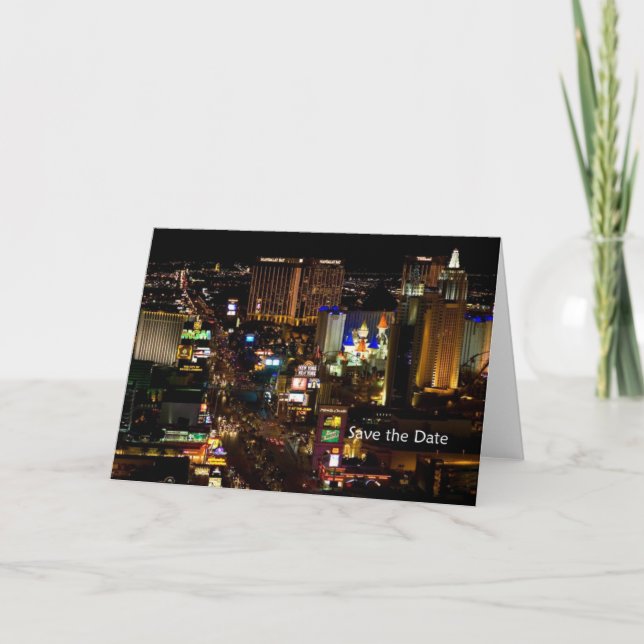 Save the Date Las Vegas Card (Front)