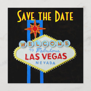 Save The Date Las Vegas épousant des économies l'invitation de