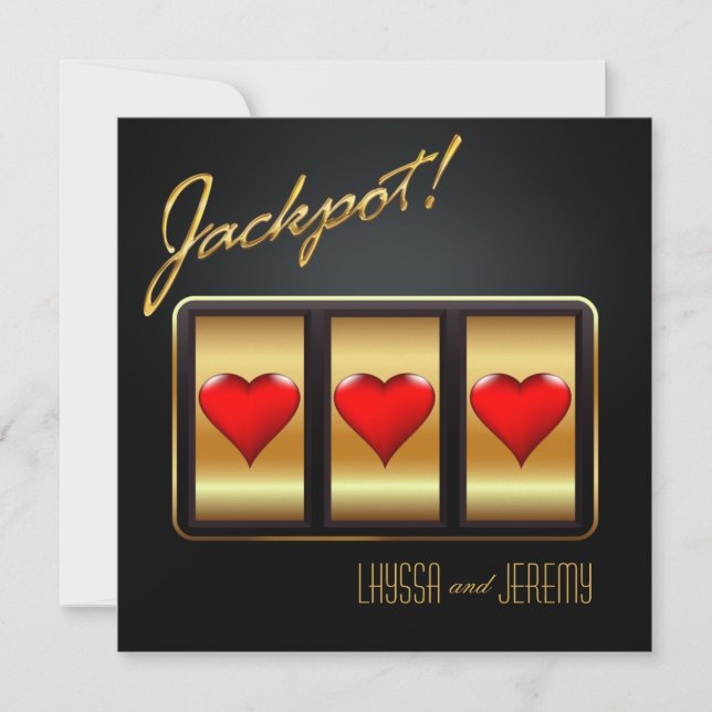 Save The Date Las Vegas Jackpot Enregistrer la date (Devant)
