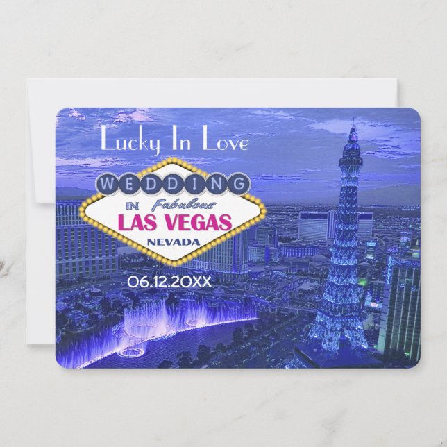 Save The Date Las Vegas Mariage - Enregistrer la date (Devant)