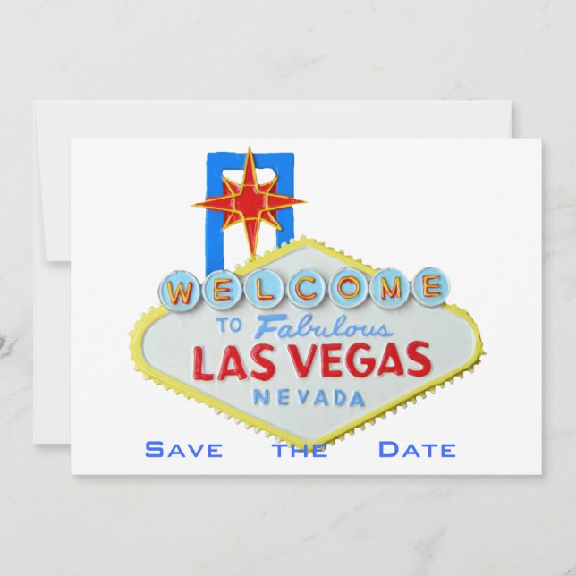 Save The Date Las Vegas Mariage Enregistrer la date (Devant)