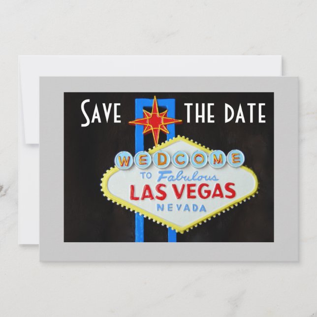 Save The Date Las Vegas Mariages Sauvez la date (Devant)