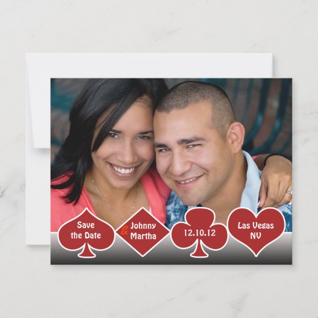 Save the Date (Las Vegas) Photo Announcement (Front)