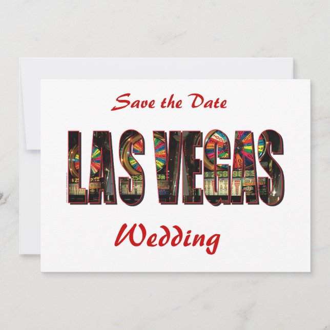 Save the Date Las Vegas Wedding (Front)