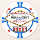Save the Date Las Vegas Wedding Poker Chip