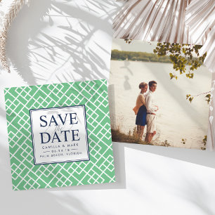 Save The Date Lattice en bambou Enregistrer la date