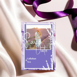 Save The Date Lavande violette moderne Enregistrer la conception