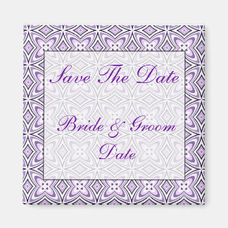 Save the Date Lavender purple Wedding Magnets
