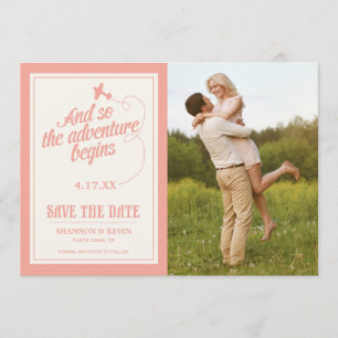 Save The Date L'aventure commence Destination - Enregistrer la