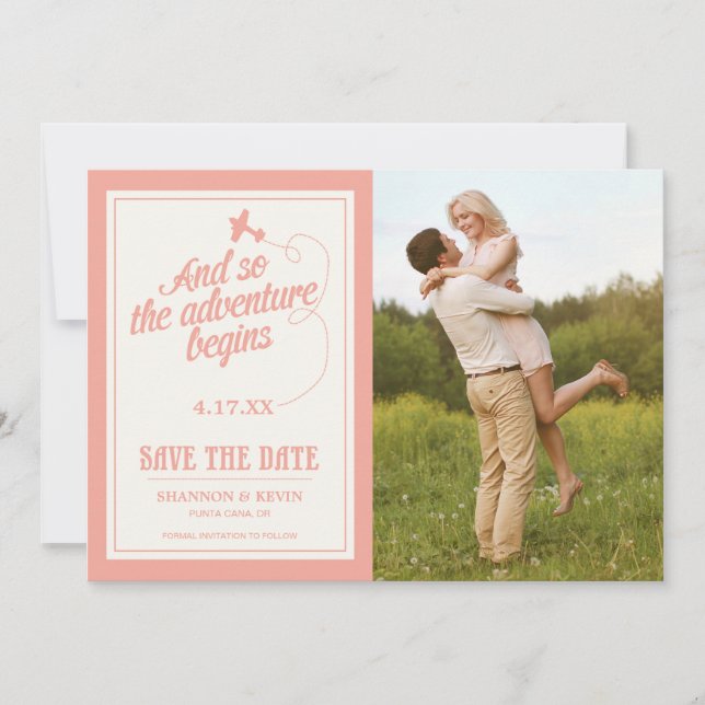 Save The Date L'aventure commence | Destination - Enregistrer la (Devant)