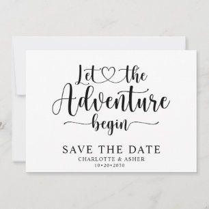 Save The Date L'Aventure Commence Enregistrez La Date