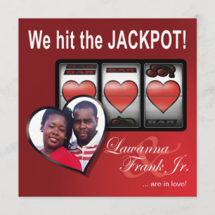Save The Date Lawanna Las Vegas Jackpot Hearts Sauvez la date