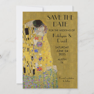 Save The Date Le Baiser de Klimt - Art nouveau Enregistrez la da