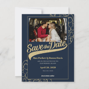 Save The Date Le baseball sauve la date avec la photo