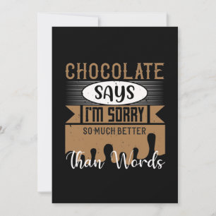 Save The Date Le chocolat dit désolé beaucoup mieux que des mots