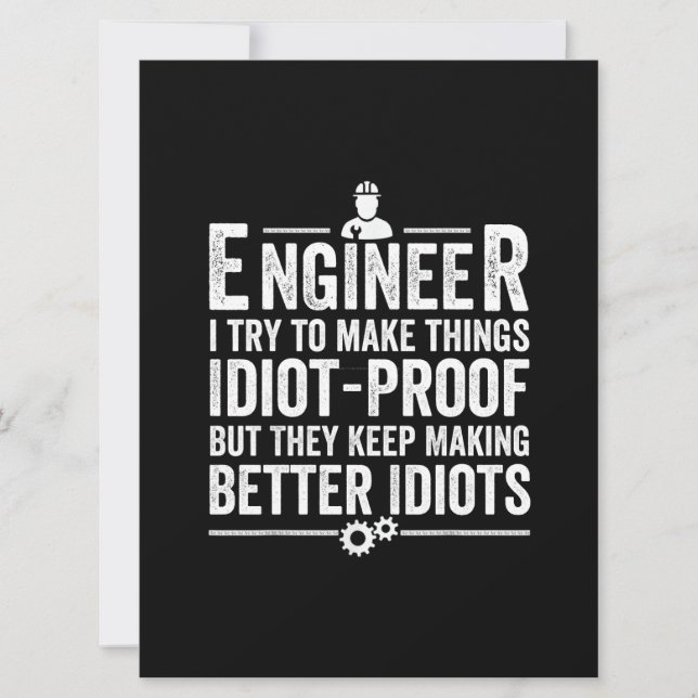 Save The Date Le Crétin d'Engineer I (Devant)