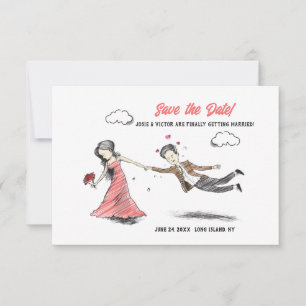 Save The Date Le faire glisser vers l'autel Enregistrer la date