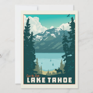 Save The Date Le lac Tahoe   Enregistrer la date - Photo