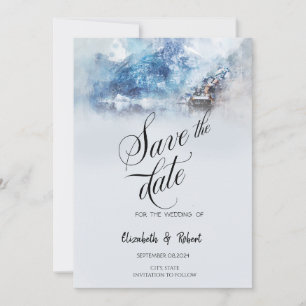 Save The Date Le lac Winter Mountain