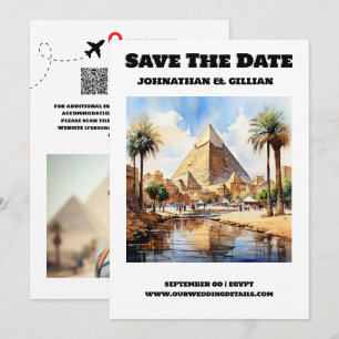 Save The Date Le mariage de destination du Caire enregistrer la 