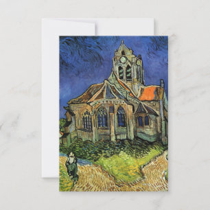 Save The Date L'église d'Auvers de Vincent van Gogh Mariage