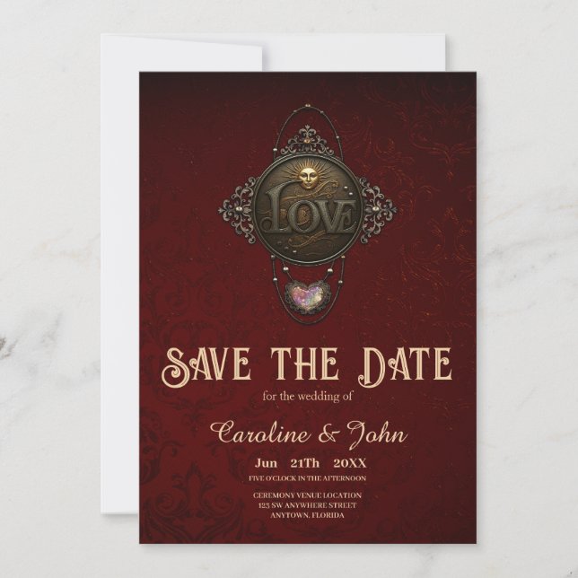 Save The Date L'Emblème de l'Amour. (Devant)