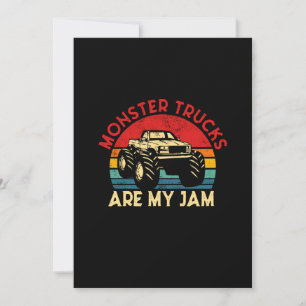 Save The Date Les Camions Monster Sont Mon Jam Vintage Retro Mon
