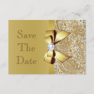 Save The Date Les diamants d'arc d'or de Faux épargnent le baby