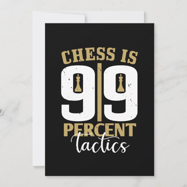 Save The Date Les Échecs Sont Tactiques À 99% (Devant)